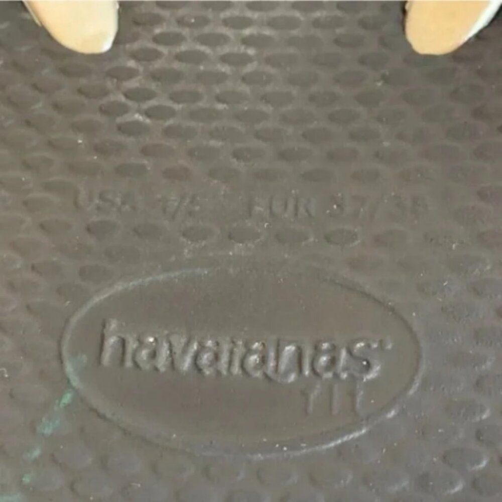 Havaianas Slim Retro Black/Gray Sandals Size 5 - Picture 10 of 10